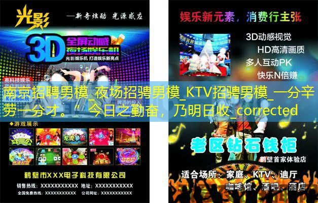 南京招聘男模_夜场招骋男模_KTV招骋男模_一分辛劳一分才。”今日之勤奋，乃明日收_corrected