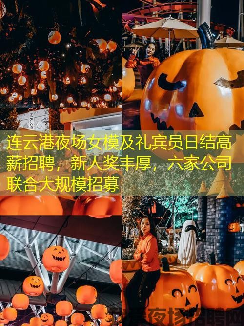 连云港夜场女模及礼宾员日结高薪招聘，新人奖丰厚，六家公司联合大规模招募