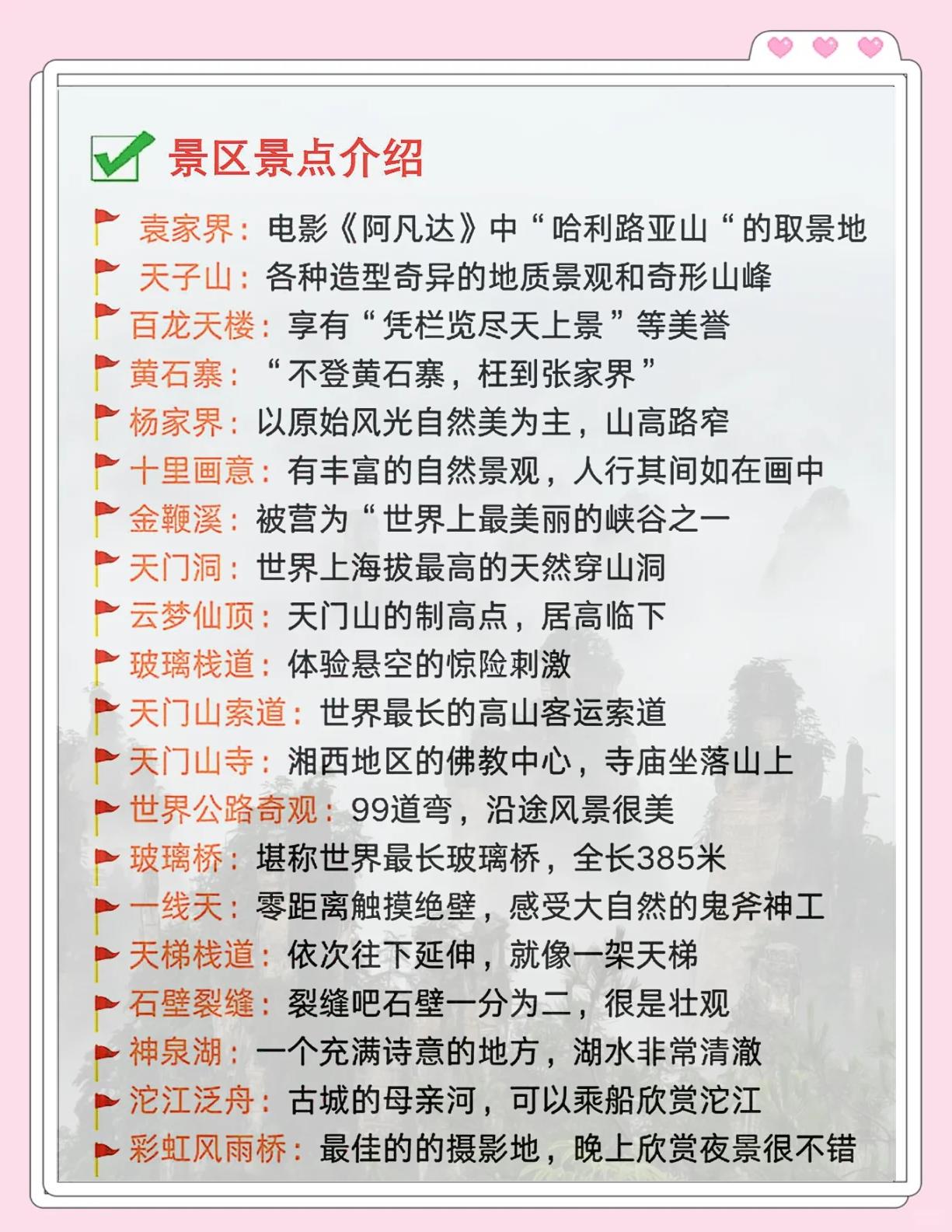 张家界门票包含哪些景点(张家界门票总共多少钱)